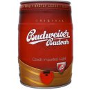 Budweiser Budvar Original světlý ležák 12° 5% 5 l (sud)