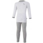 Little Angel Pyžamo DR Outlast® pruh bílošedý melír šedý melír – Zboží Dáma