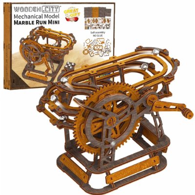 WOODEN CITY 3D dřevěné puzzle Kuličková dráha mini 147 ks – Zbozi.Blesk.cz