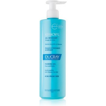 Ducray Keracnyl čistící gel pro mastnou pleť (Foaming Gel Face And Body) 400 ml