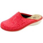 Santé LX/4012 dámská domácí obuv červená srdíčka červená – Sleviste.cz