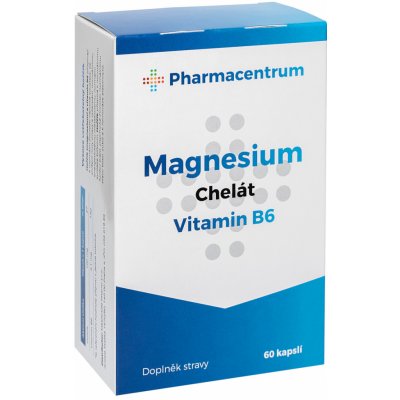 Pharmacentrum Magnesium B6 chelát 60 kapslí