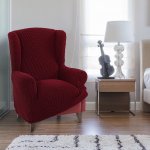 Nueva Textura potah na křeslo ušák Niagara bordó 70 - 95 cm – Sleviste.cz