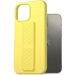 Pouzdro AlzaGuard Liquid Silicone Case with Stand iPhone 13 Pro Max žluté – Zboží Živě