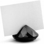 Stojánky na jmenovky DIAMANT - černá ( 10 ks / bal ) – Sleviste.cz