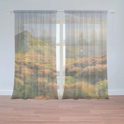 Sablio Záclony Travnatá krajina: 2ks 150x250cm – Hledejceny.cz