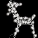 TECTAKE Vánoční osvětlení LED venkovní svítidla bílé soby