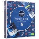 Nivea Men Protect Shave voda po holení Men Protect & Care 100 ml + pěna na holení Men Protect & Care 200 ml dárková sada