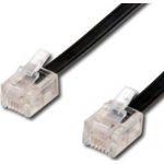 Goobay 11.92.9965 telefonní s konektory RJ11, 6/4, 15m, černý – Zboží Mobilmania