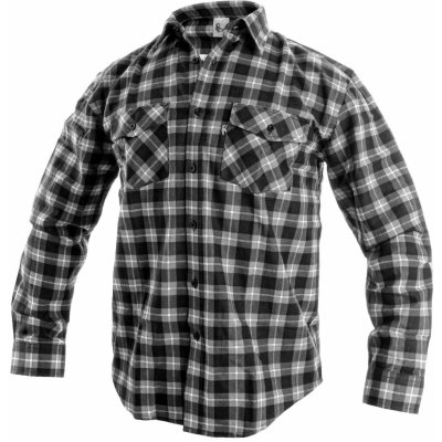 CXS pánská košile s dlouhým rukávem TOM šedá-černá – Zboží Dáma