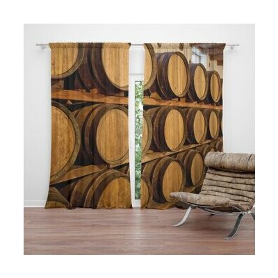Sablio Závěs Dřevěné sudy: 2ks 140x250cm – Hledejceny.cz