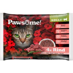 Pawsome Cat s hovězím masem 4 x 85 g