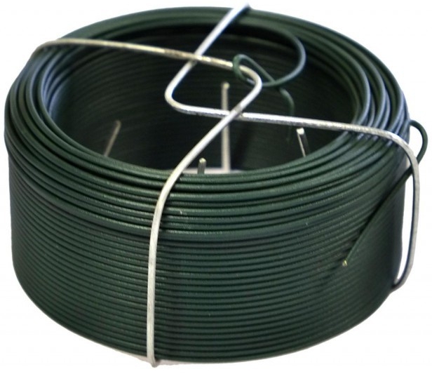 Vázací drát poplastovaný (PVC) 1,4 mm, délka 50 m zelený