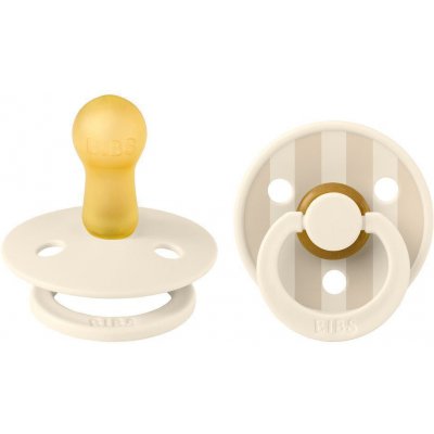 Bibs dudlíky kaučuk Colour Pin 2 ks Ivory vanilla mix – Zboží Dáma