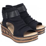 DÁMSKÉ SANDÁLY RIEKER 68191 00 ČERNÁ – Zboží Dáma