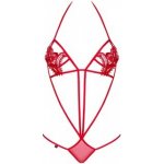 Erotické body Luiza teddy - Obsessive černá – Sleviste.cz