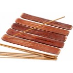 Mani Bhadra Stojánek na vonné tyčinky Ski Dřevo mahagon 26 cm – Zboží Mobilmania