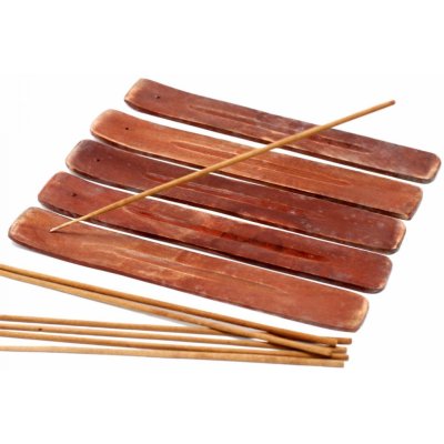 Mani Bhadra Stojánek na vonné tyčinky Ski Dřevo mahagon 26 cm – Zboží Mobilmania