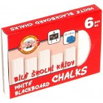 Koh-i-noor Křída 111504 školní bílá 6ks – Zboží Dáma