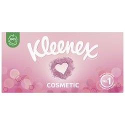 Kleenex Cosmetic papírové kapesníčky v krabičce 3-vrstvé 80 ks