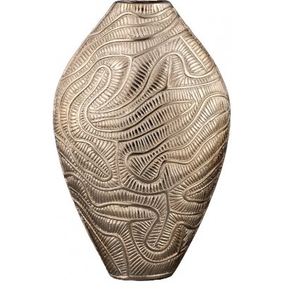 Dekorační zlatá váza s ornamenty 25 x 12 x 38 cm – Hledejceny.cz