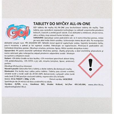 GO! All-in-One 5v1 tablety do myčky 60 ks – Hledejceny.cz