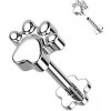 Piercing Šperky4U Push In piercing do brady ucha titan TIT1214-1208