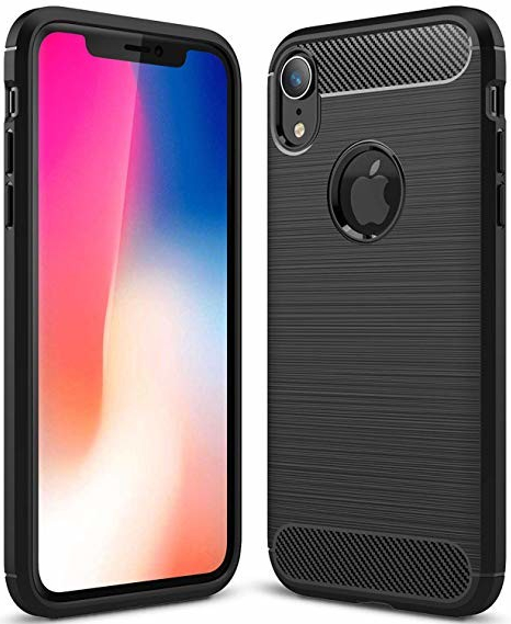 Pouzdro IZMAEL Carbon Bush TPU Apple iPhone XR Apple iPhone XR černé