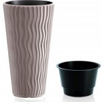 Prosperplast Květináč SANDY SLIM mocca 29,7 cm – Hledejceny.cz