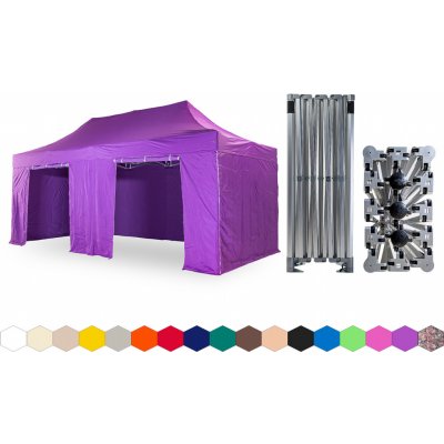 TENTino BIG HEXAGON 3x6 m 15A FIALOVÁ 4 nohy – Hledejceny.cz