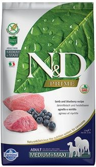 Farmina Pet Foods N&D PRIME DOG Adult M/L Lamb & Blueberry 2,5 kg