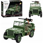 COBI 2805 World War II Americký ozbrojený terénní automobil Jeep Willys MB – Zboží Dáma
