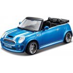 Bburago Kovový model auta Mini Cooper S Cabriolet metalíza modrá 1:32 – Hledejceny.cz