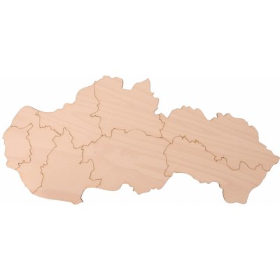 ČistéDřevo dřevěná mapa Slovenska