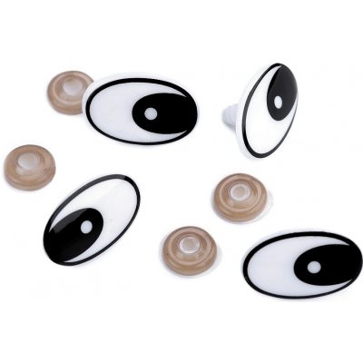 Prima-obchod Oči s pojistkou 19x29 mm, barva černá – Zboží Dáma