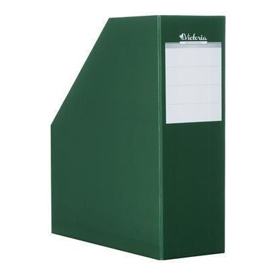 VICTORIA OFFICE Stojan na časopisy, zelený, karton, 90 mm, VICTORIA – Zboží Živě