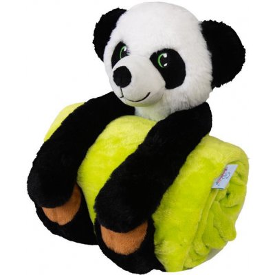 Babymatex Dětská deka Carol s plyšákem panda – Zboží Mobilmania