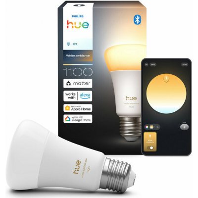 Philips HUE Hue WA 1100 smart žárovka A60 E27 9,5W 1100 lm teplá bílá – Hledejceny.cz