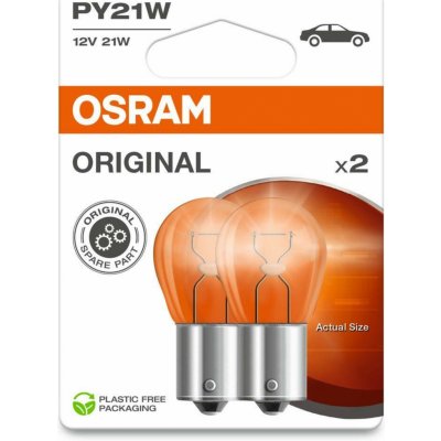 Osram Standard PY21W BAU15s 12V 21W oranžová 2 ks 7507-02B | Zboží Auto
