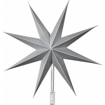 Broste Papírová hvězda špice na strom TOP STAR stříbrná