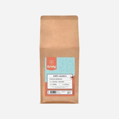 Grizly 100% Arabica Premium Selection zrnková 6 x 1 kg – Hledejceny.cz