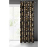 HOTOVÝ ZÁVĚS ELENA 140X250 CM ČERNÁ – Sleviste.cz