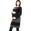 Těhotenská sukně Be MaaMaa těhotenská sukně Lora černá grafit