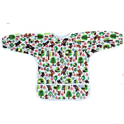 GaGa's pleny bryndák s rukávy a kapsou lesní – Zboží Dáma