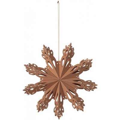 Broste Papírová vločka SNOWFLAKE 15cm hnědá – Hledejceny.cz