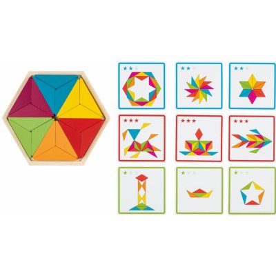 Montessori Playtive Dřevěné duhové puzzle (hra na třídění) – Zboží Mobilmania