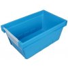 Úložný box Allit Zasouvací přepravka a průhedným čelem 490 x 300 x 210 mm modrá