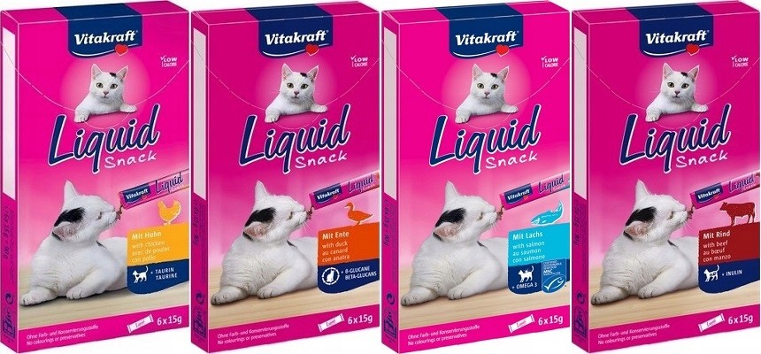 Vitakraft Cat Liquid snack losos 6 x 15 g