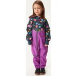 Batolecí softshellová kombinéza UNUO s fleecem Mini Ostružinová Kytičky – Zboží Dáma