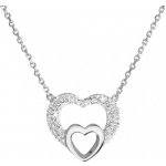 Pavona Stříbrný s krystaly Swarovski bílé srdce 32032.1 – Zboží Mobilmania
